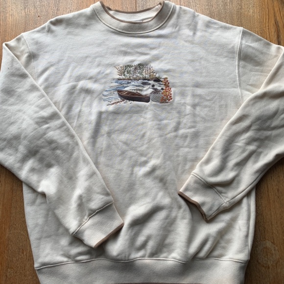 Cream Fall Soft Cozy Crew Neck Sweater - Picture 2 of 6